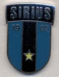 футбол.клуб Сириус (Швеция)2 ЭМАЛЬ / IK Sirius Uppsala,Sweden football pin badge
