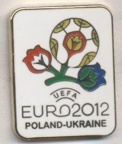 Чемпионат Европы 2012 (Укр.-Поль.)2 ЭМАЛЬ /Euro 2012 Poland-Ukraine football pin