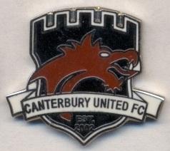футбол.клуб Кентербери (Новая Зеландия) ЭМАЛЬ /Canterbury Utd FC,New Zealand pin