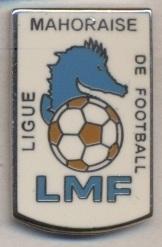 Майотта,федерация футбола(не-ФИФА)1 ЭМАЛЬ /Mayotte football federation pin badge