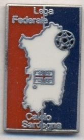 Сардиния, федер.футбола (не-ФИФА)1 ЭМАЛЬ /Sardinia football federation pin badge