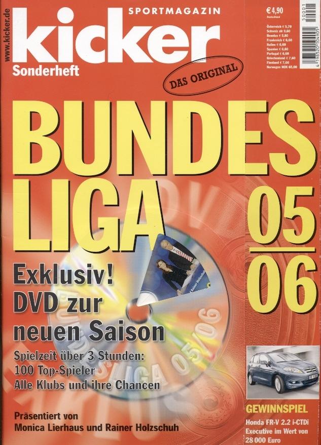 Футбол,Чемпионат Германии 2005-06,спецвыпуск Кикер /Kicker Sonderheft Bundesliga