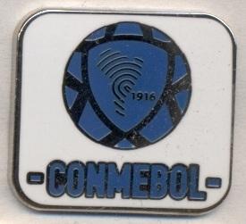 Конмебол=Южн.Америка, конфед.футбола,№3 ЭМАЛЬ / Conmebol football confederat.pin