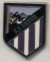 футбол.клуб Каррой (Андорра) ЭМАЛЬ / CE Carroi,Andorra football enamel pin badge