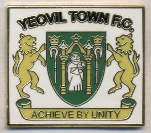 футбольный клуб Йовил (Англия) ЭМАЛЬ / Yeovil Town FC,England football pin badge