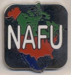 Сев.Америка, конфед.футбола,№2, ЭМАЛЬ / NAFU North America football confeder.pin