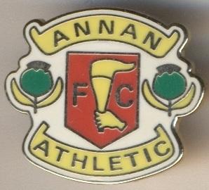 футбол.клуб Эннан (Шотландия) ЭМАЛЬ / Annan Athletic FC, Scotland football badge