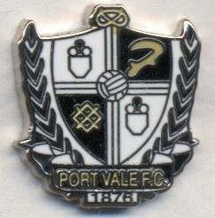 футбол.клуб Порт Вэйл (Англия)2 ЭМАЛЬ / Port Vale FC, England football pin badge