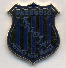 футбол.клуб Пакруойис (Литва)1 ЭМАЛЬ / FK Pakruojis,Lithuania football pin badge