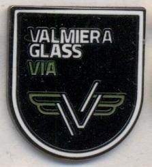 футбол.клуб Валмиера (Латвия)2 ЭМАЛЬ / Valmiera Glass, Latvia football pin badge