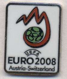 Чемпионат Европы 2008 (Австрия- Швейцария)2 ЭМАЛЬ / Euro 2008 football pin badge