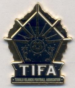 Тувалу, федерация футбола,№3, ЭМАЛЬ /Tuvalu football federation enamel pin badge