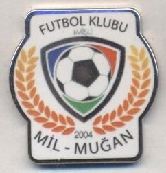 футбол.клуб Миль-Мугань (Азербайджан)ЭМАЛЬ /Mil Mugan FС,Azerbaijan football pin