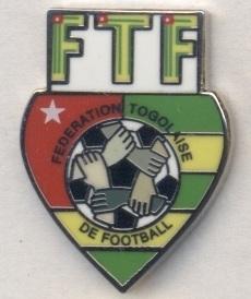 Того, федерация футбола, №4, ЭМАЛЬ / Togo football federation enamel pin badge