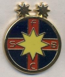 футбол.клуб ФКСБ=Стяуа (Румын)1 ЭМАЛЬ/FCSB=Steaua Bucharest,Romania football pin