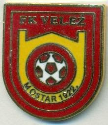 футбол.клуб Вележ Мостар (Босния)2 ЭМАЛЬ /Velez Mostar,Bosnia football pin badge