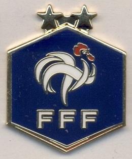 Франция,федерация футбола,№9 ЭМАЛЬ /France football federation pin badge insigne