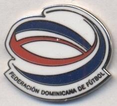 Доминиканская Респ,федерация футбола,№4,ЭМАЛЬ /Dominican Rep.football feder. pin