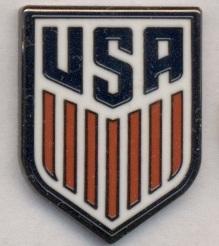 США, федерация футбола,№10 ЭМАЛЬ /USA football soccer association federation pin