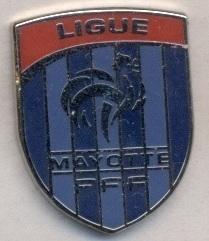 Майотта,федерация футбола(не-ФИФА)2 ЭМАЛЬ /Mayotte football federation pin badge
