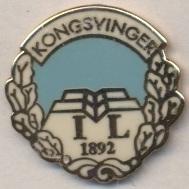 футбол.клуб Конгсвингер (Норвег) ЭМАЛЬ /Kongsvinger IL,Norway football pin badge