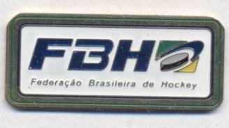Бразилия, федерация хоккея, №2 тяжмет / Brazil ice hockey federation pin badge