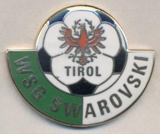 футбол.клуб Тироль (Австрия)ЭМАЛЬ выпуклый /Swarovski Tirol,Austria football pin