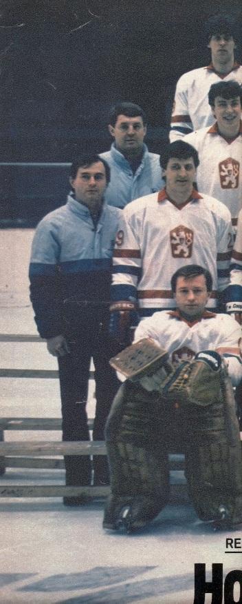 постер хоккей сбор.Чехословакия 1985a/Czechoslovakia hockey national team poster