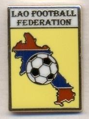 Лаос, федерация футбола, №4, ЭМАЛЬ / Laos football federation enamel pin badge