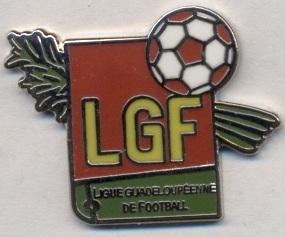 Гваделупа, федерация футбола,№1 ЭМАЛЬ /Guadeloupe football federation enamel pin
