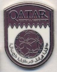 Катар, федерация футбола, №5, ЭМАЛЬ / Qatar football federation enamel pin badge