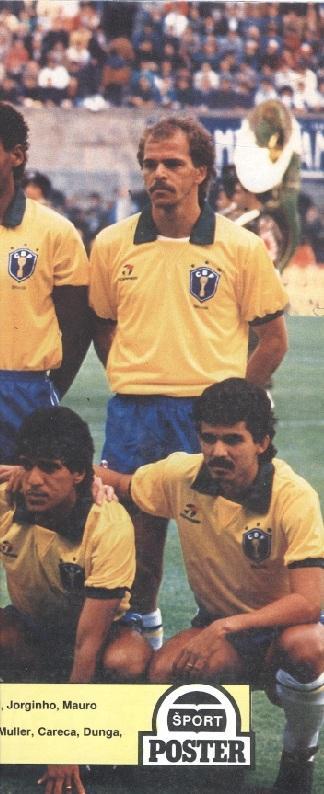 постер футбол сб. Бразилия 1990 / Brazil national football team 'Sport Poster'
