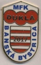 футбол.клуб Дукла Банска-Быстрица(Словак)3 ЭМАЛЬ /Dukla BB,Slovakia football pin