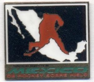 Мексика, федерация хоккея,№1, тяжмет / Mexico ice hockey federation pin badge