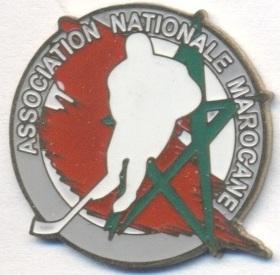 Марокко, федерация хоккея,№1, тяжмет / Morocco ice hockey federation pin badge