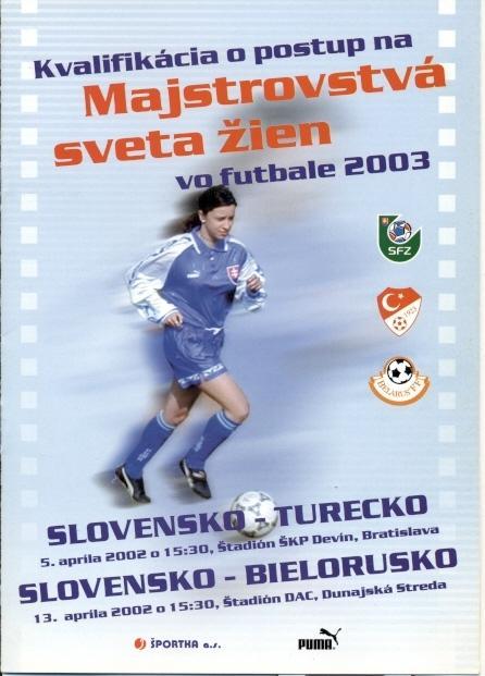 прог.жен.сб.Словак- Турц,Беларусь 2002/Slovak-Turkey,Belarus women match program