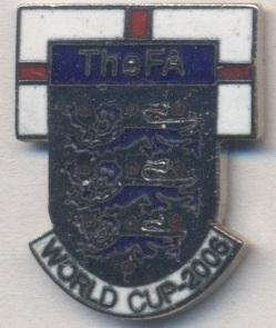 Англия, федерация футбола,№8 ЭМАЛЬ / England football association federation pin