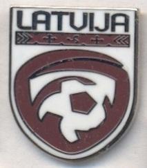 Латвия, федерация футбола,№6, ЭМАЛЬ /Latvia football federation enamel pin badge