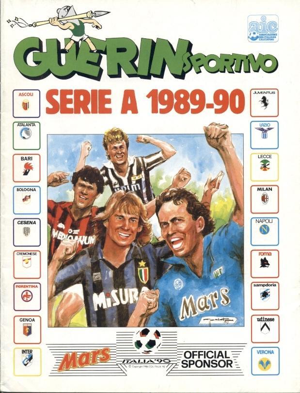 футбол - Италия чемпионат 1989-90, спецвыпуск Guerin Sportivo Italy championship
