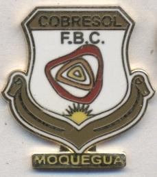 футбол.клуб Кобресоль (Перу), ЭМАЛЬ / CD Cobresol FBC, Peru football pin badge
