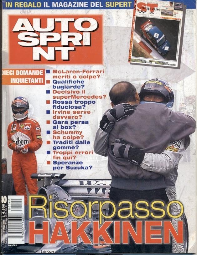 Формула-1, автогонки, Автоспринт №40-1998 / Autosprint Formula-1 Italy magazine