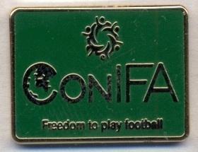 КонИФА, конфедер.футбола (не-ФИФА)3 ЭМАЛЬ / ConIFA football federation pin badge