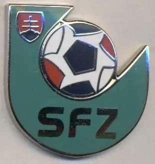 Словакия, федерация футбола,№2 ЭМАЛЬ выпуклый / Slovakia football federation pin