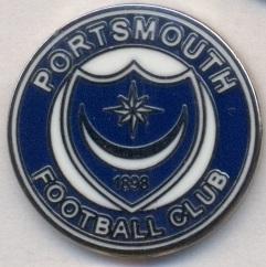 футбол.клуб Портсмут (Англия)2 ЭМАЛЬ / Portsmouth FC, England football pin badge