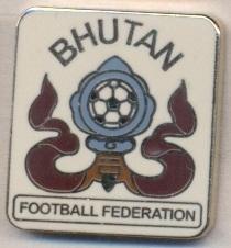 Бутан, федерация футбола,№4, ЭМАЛЬ / Bhutan football federation enamel pin badge