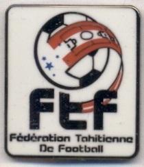 Таити, федерация футбола,№5, ЭМАЛЬ / Tahiti football federation enamel pin badge
