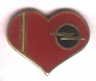 автомобиль Опель, №2, тяжелый металл / Opel car pin badge