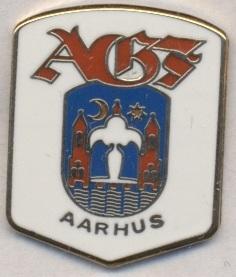 футбол.клуб Орхус (Дания), ЭМАЛЬ / AGF Aarhus, Denmark football enamel pin badge