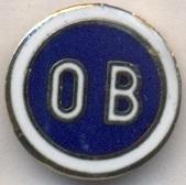 футбольный клуб ОБ Оденсе (Дания)2 ЭМАЛЬ / OB Odense, Denmark football pin badge