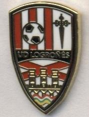 футбольный клуб Логроньес (Испания) ЭМАЛЬ / UD Logrones,Spain football pin badge